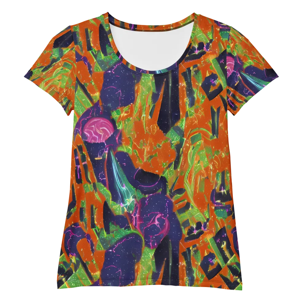 Starlit Static on Women's Athletic T-Shirt — Front