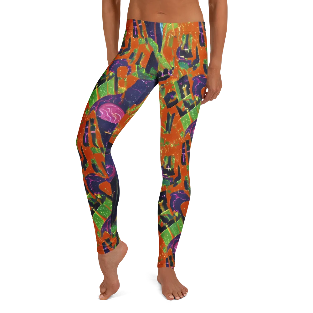 Starlit Static on Leggings — Front