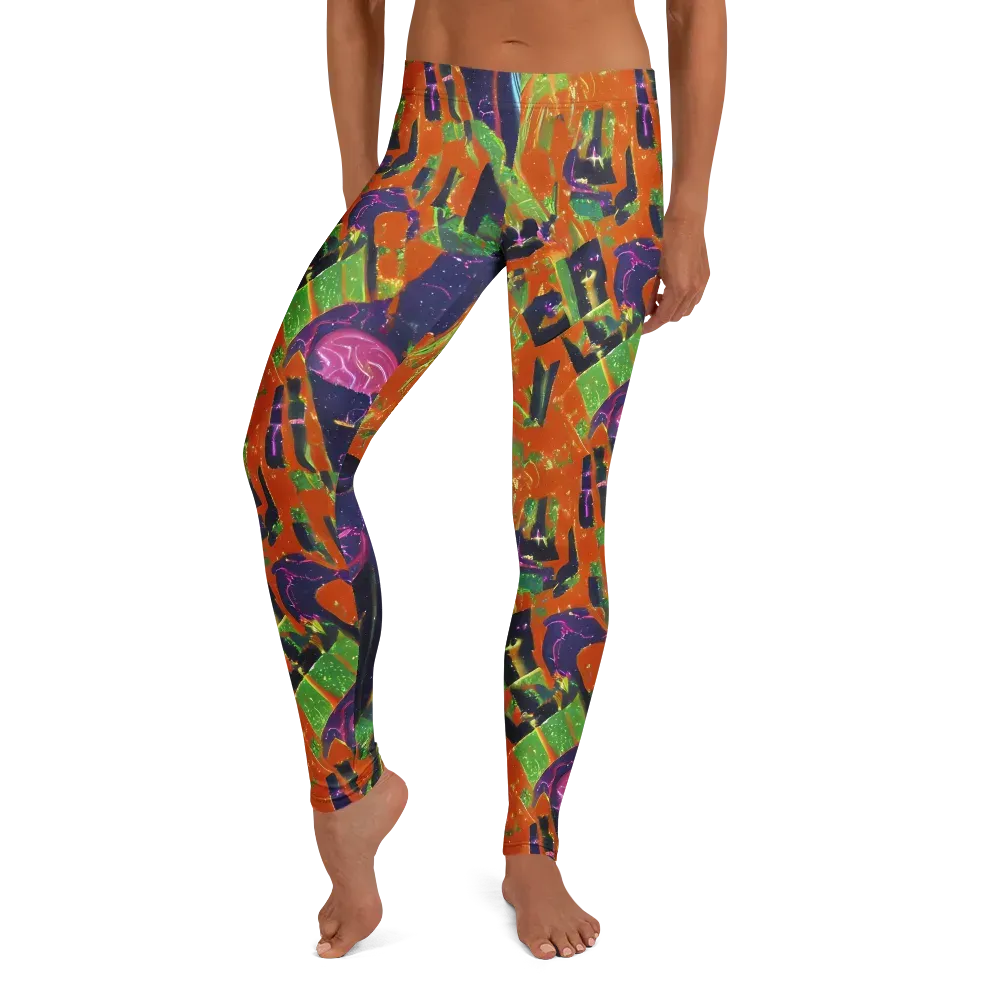Starlit Static on Leggings — Front
