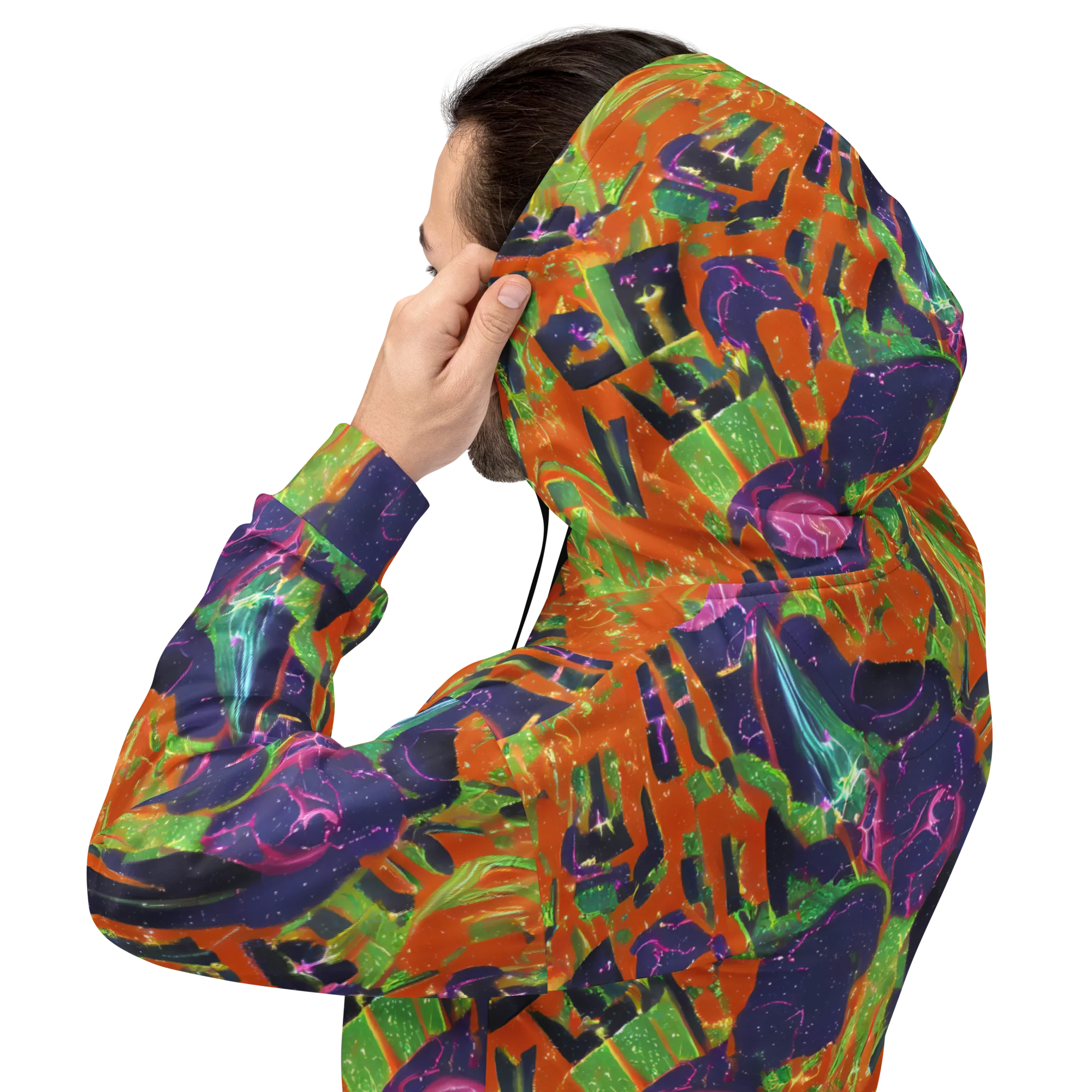 Starlit Static on Hoodie — Back