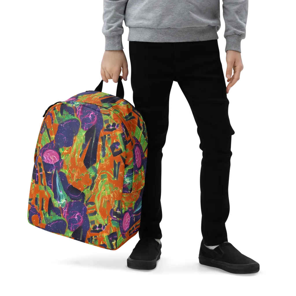 Starlit Static on Minimalist Backpack — Zoomed-in
