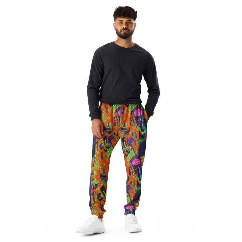 Starlit Static on Men's Joggers — Front