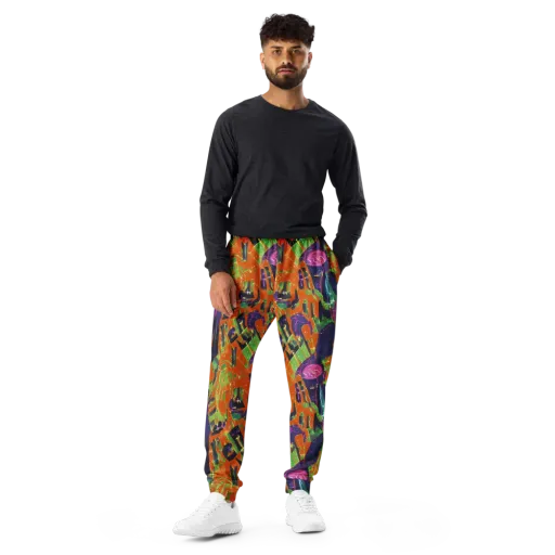 Starlit Static on a Men's Joggers