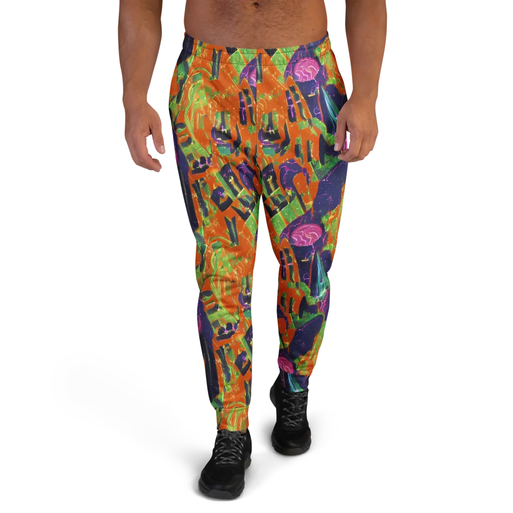 Starlit Static on Men's Joggers — Front