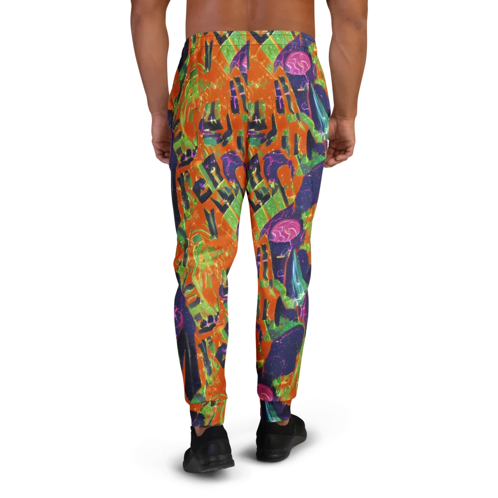 Starlit Static on Men's Joggers — Back