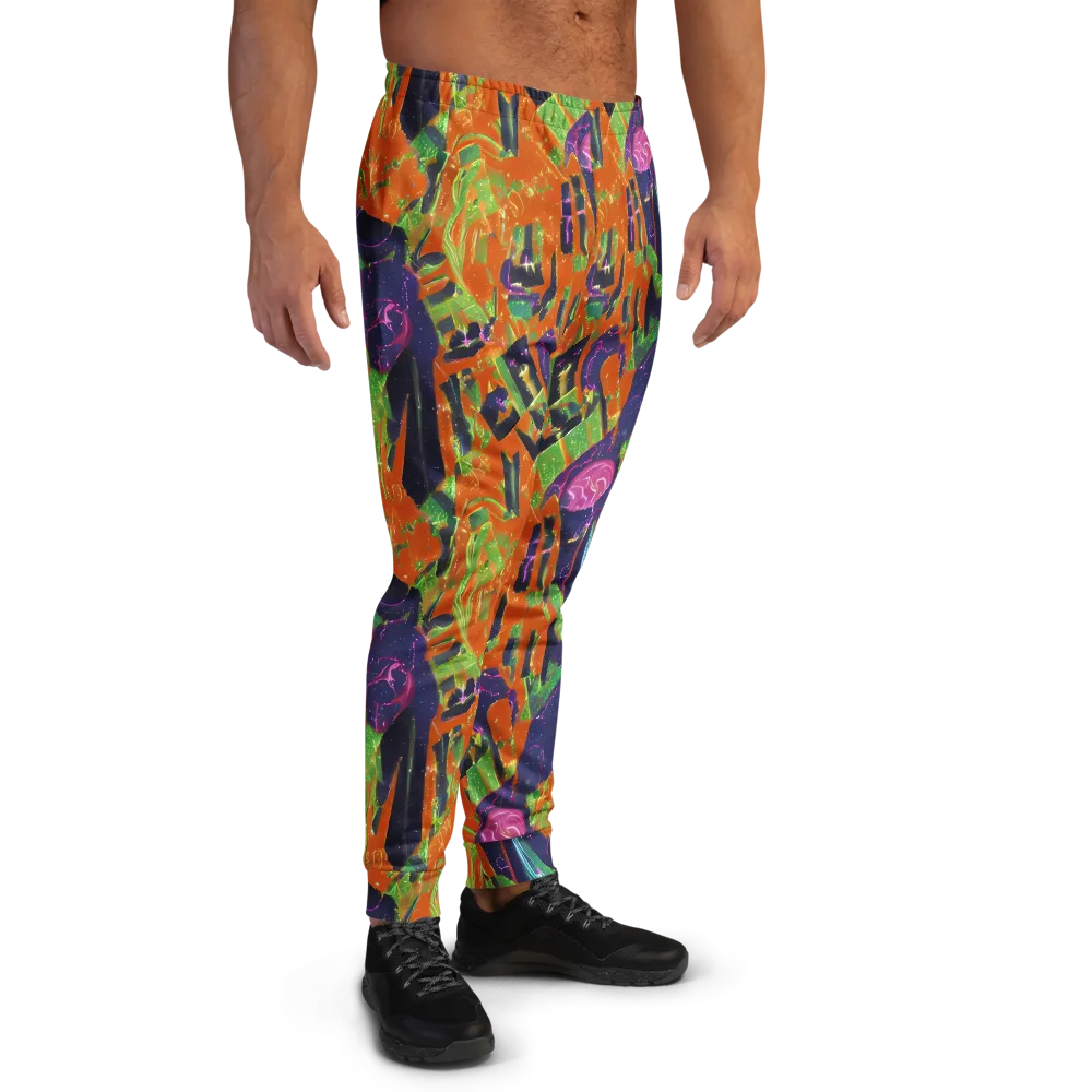 Starlit Static on Men's Joggers — Right