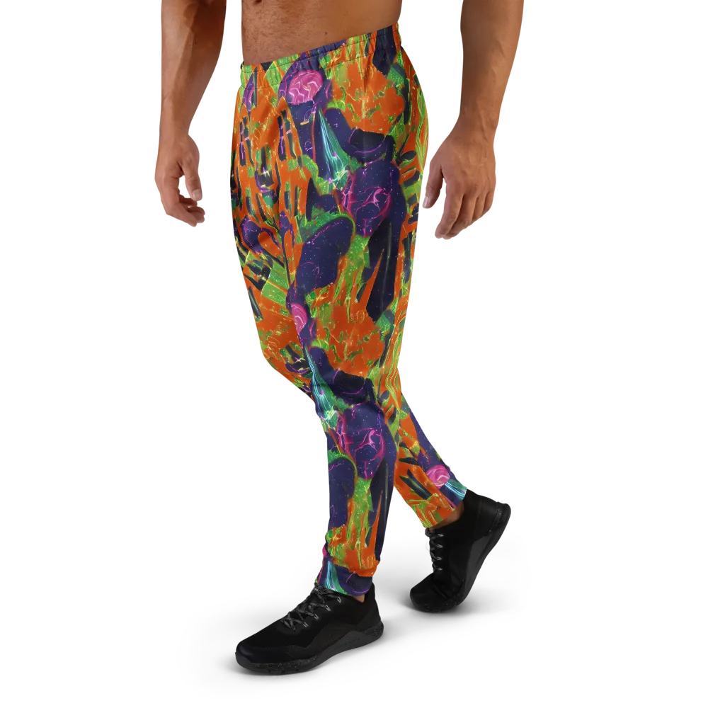 Starlit Static on Men's Joggers — Left