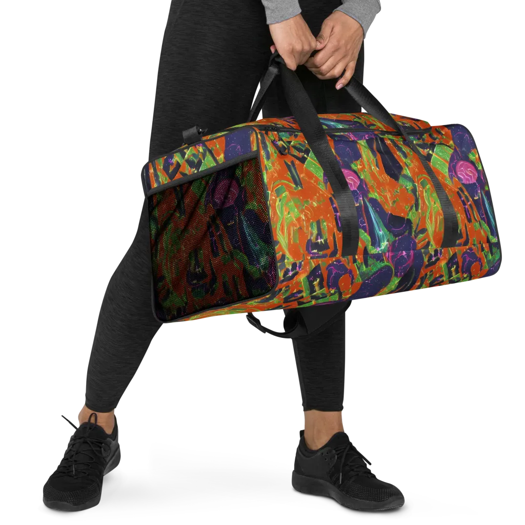 Starlit Static on Duffle Bag — Right Front