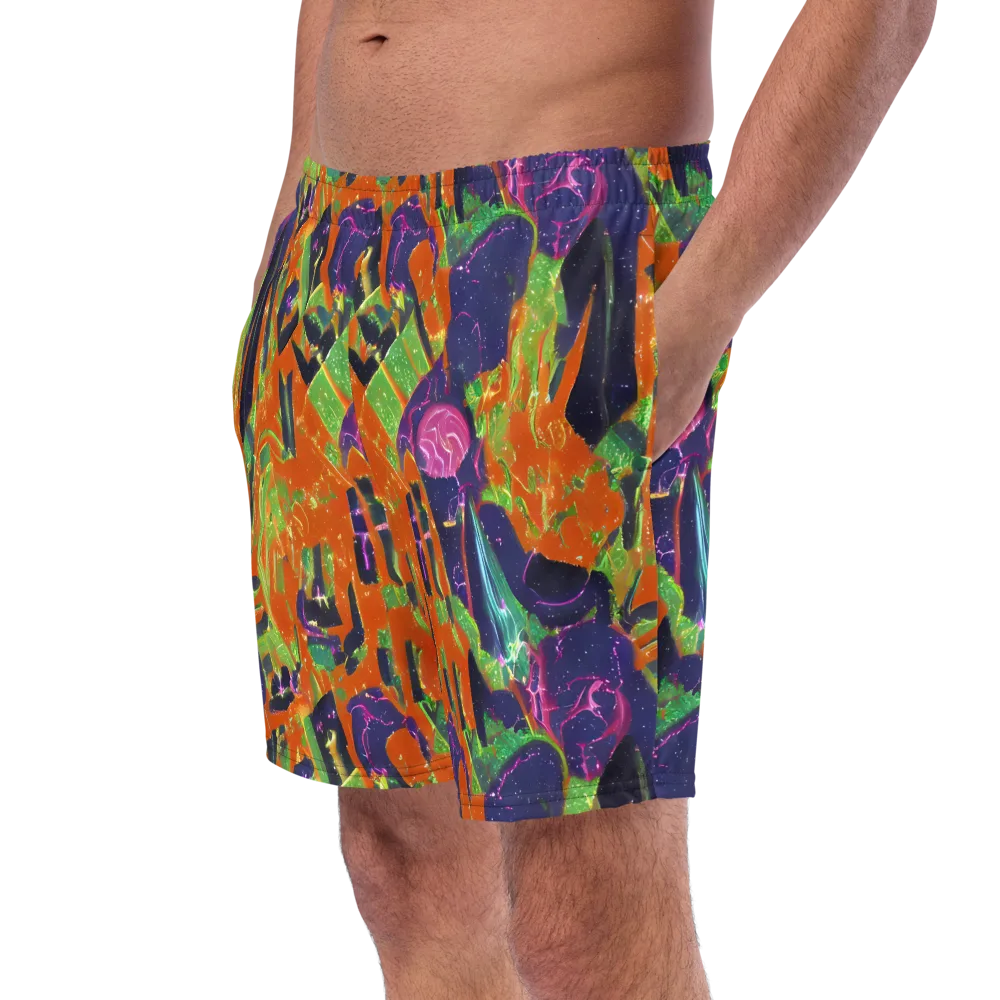 Starlit Static on Swim Trunks — Left Front