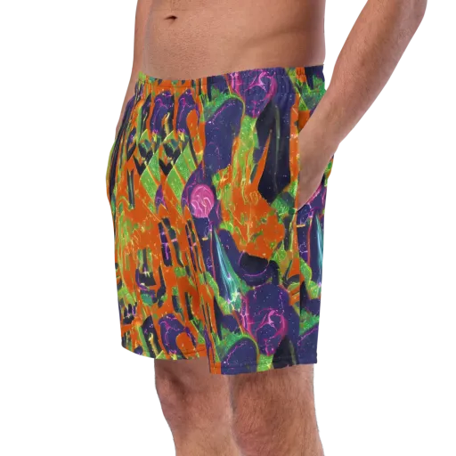 Starlit Static on a Swim Trunks