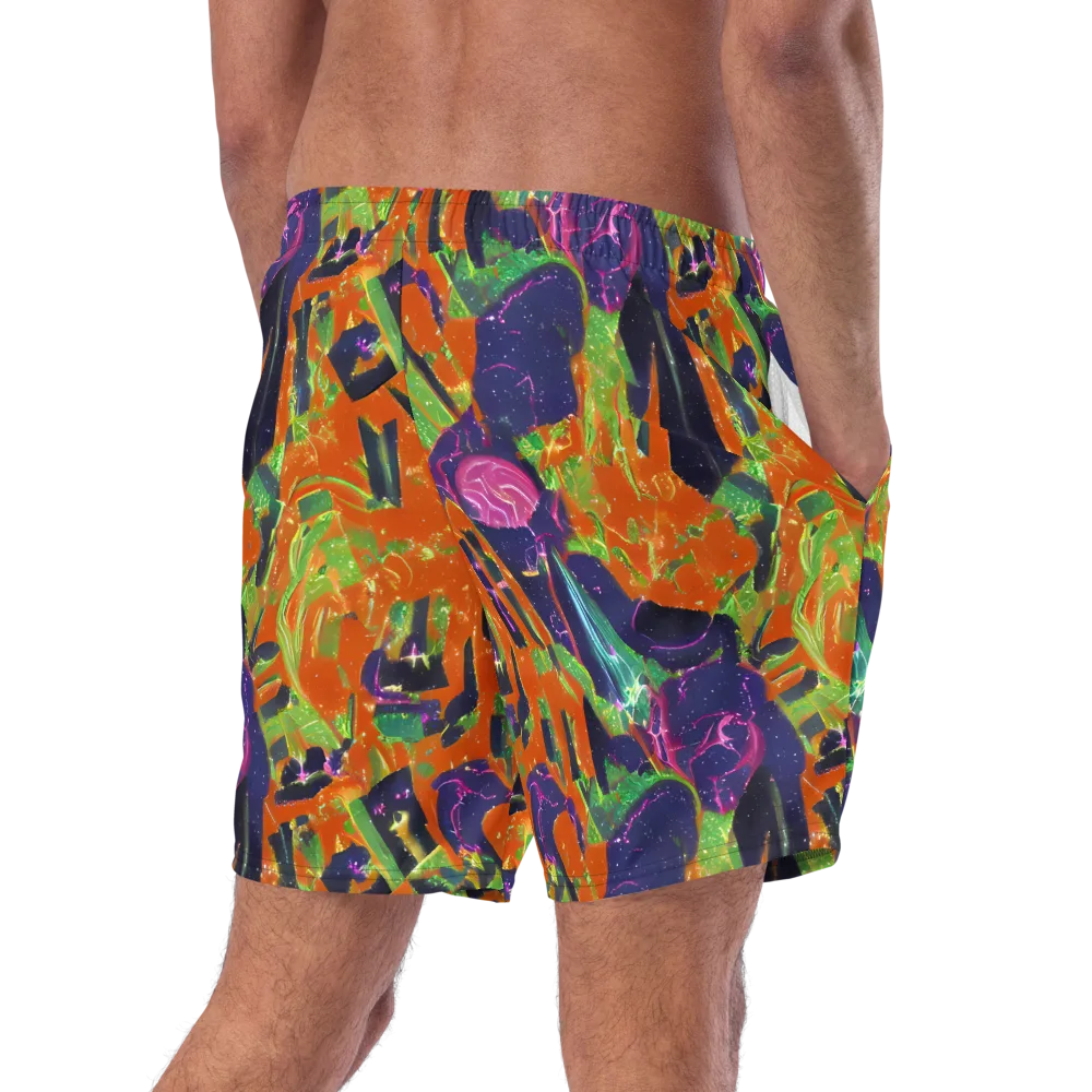 Starlit Static on Swim Trunks — Right Back