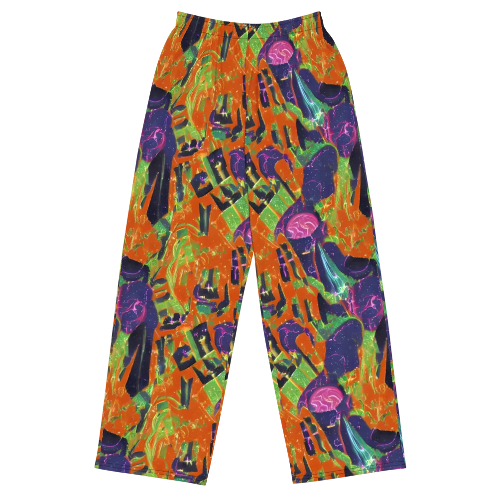 Starlit Static on Wide-Leg Pants — Front