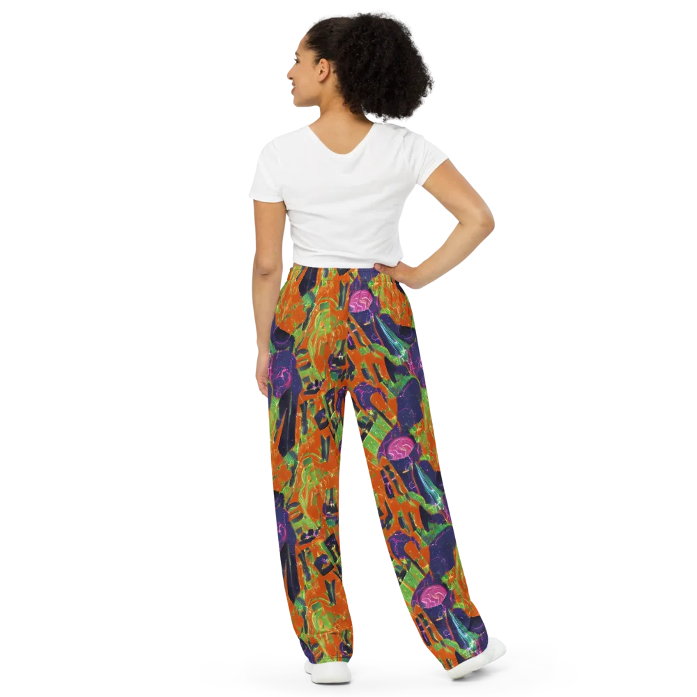 Starlit Static on Wide-Leg Pants — Back