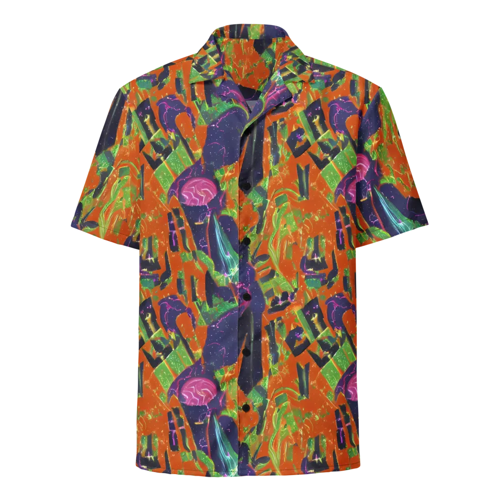 Starlit Static on Button Shirt — Front