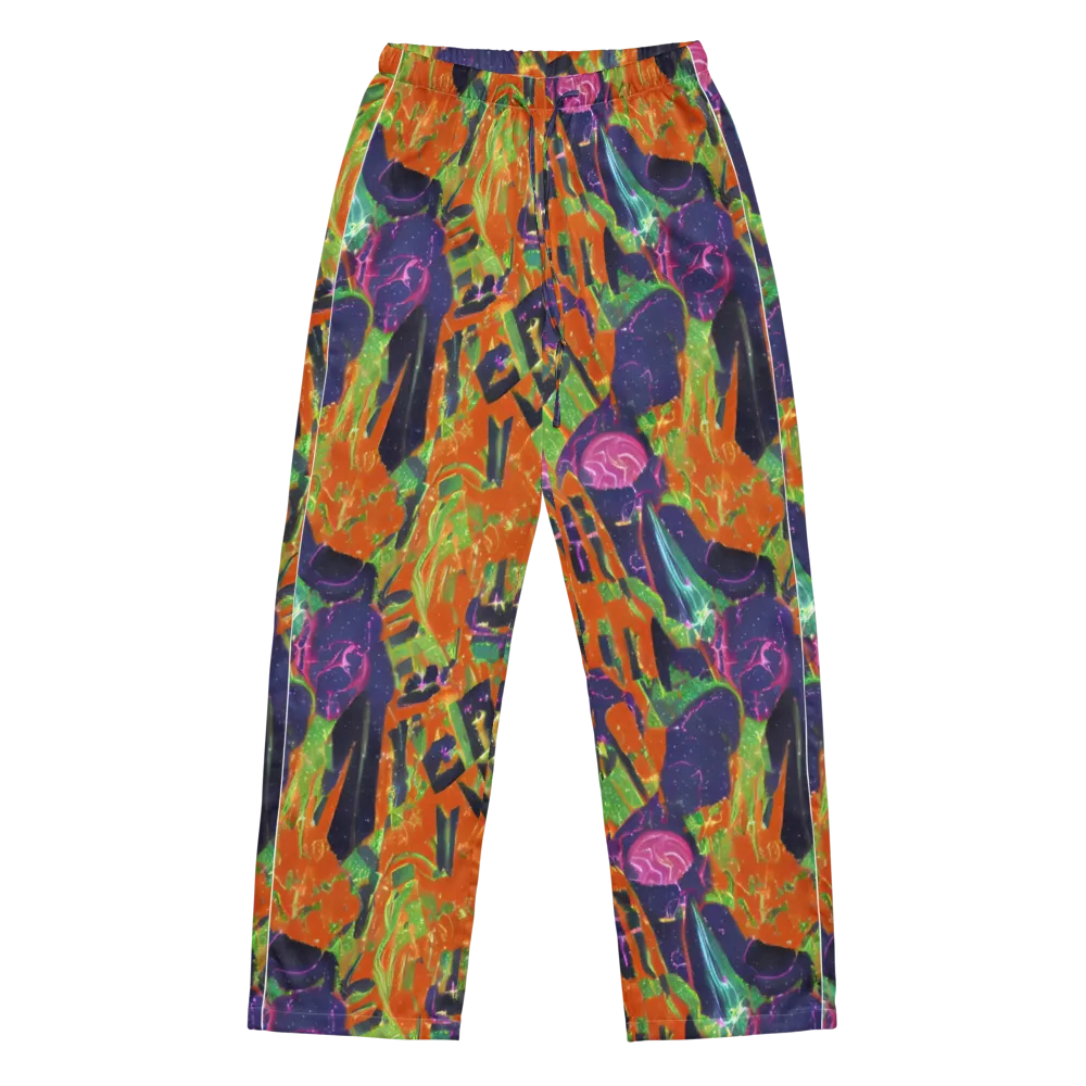 Starlit Static on Women's Pajama Pants — Front