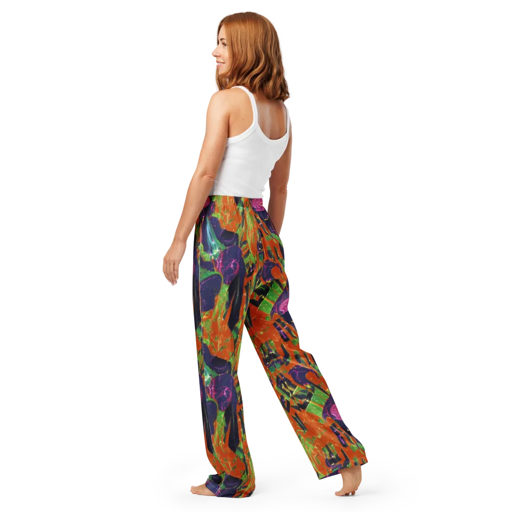 Starlit Static on Women's Pajama Pants — Back