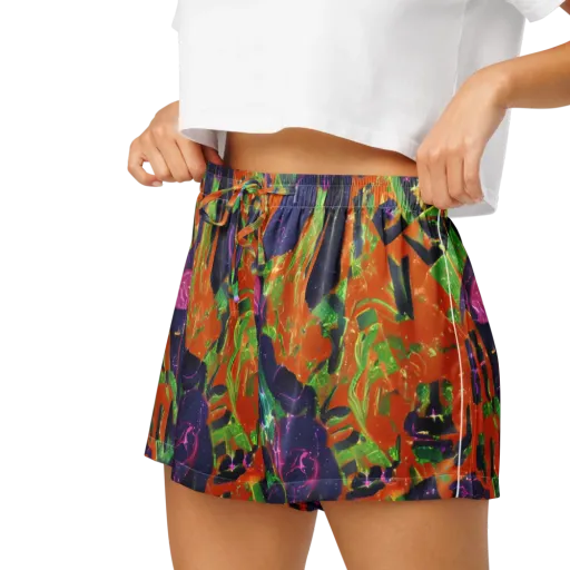 Starlit Static on a Women's Pajama Shorts