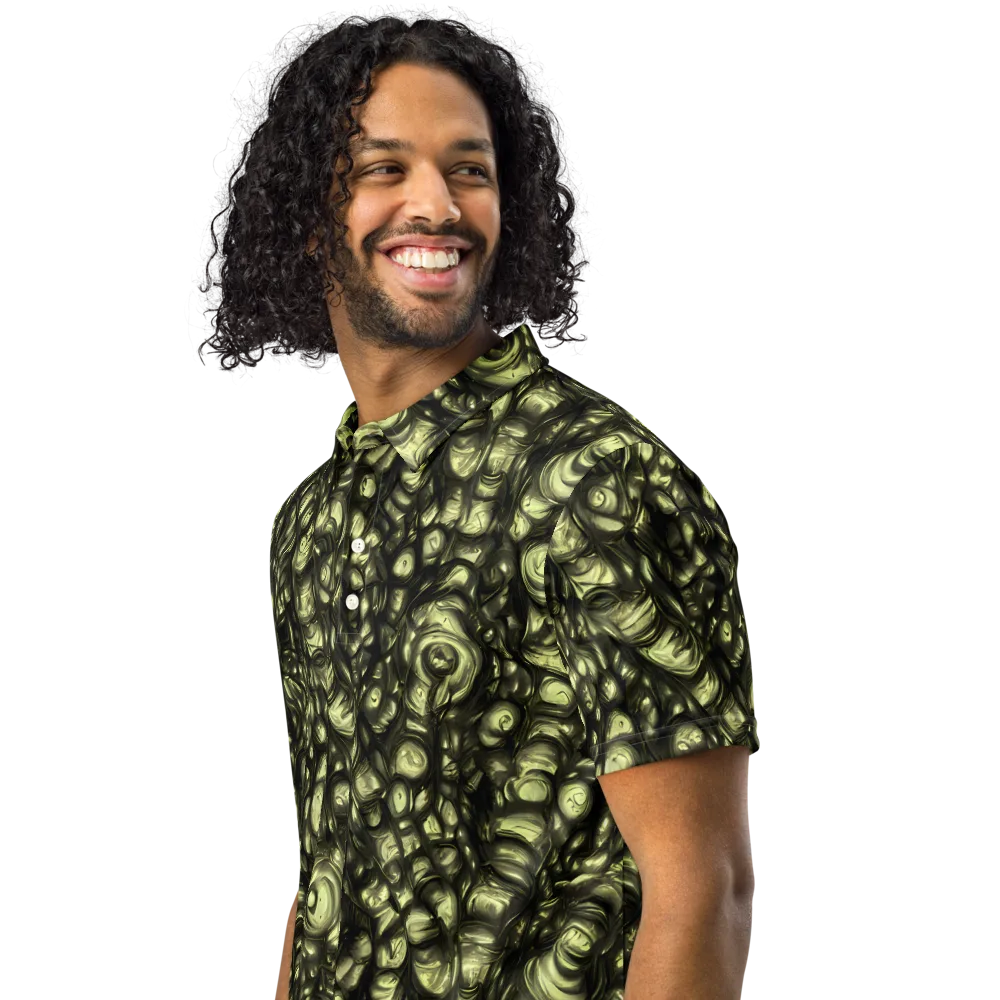 Mossfire on Men's Slim Fit Polo Shirt — Left Front