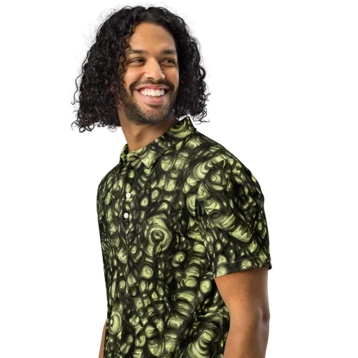 Mossfire on a Men's Slim Fit Polo Shirt