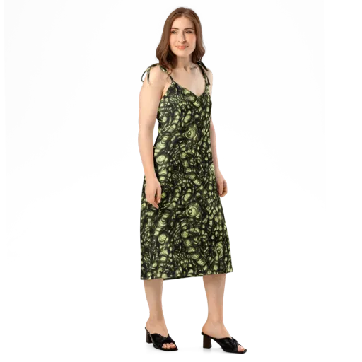 Mossfire on a Slip Dress