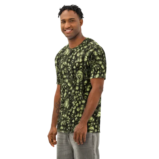 Mossfire on a Men's Cotton Crew Neck T-Shirt