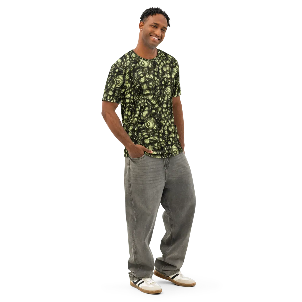 Mossfire on Men's Cotton Crew Neck T-Shirt — Right Front