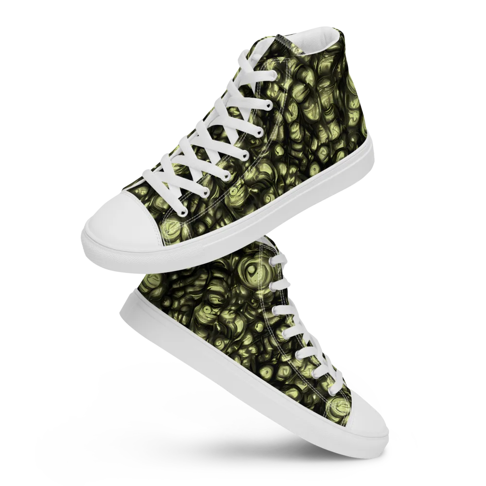 Mossfire on Men's High Top Canvas Shoes — Front