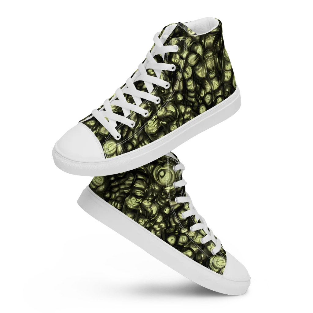 Mossfire on Women's High Top Canvas Shoes — Front