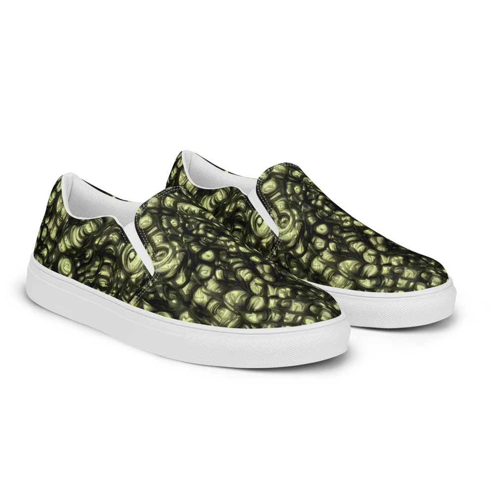 Mossfire on Men's Slip-On Canvas Shoes — Right Front