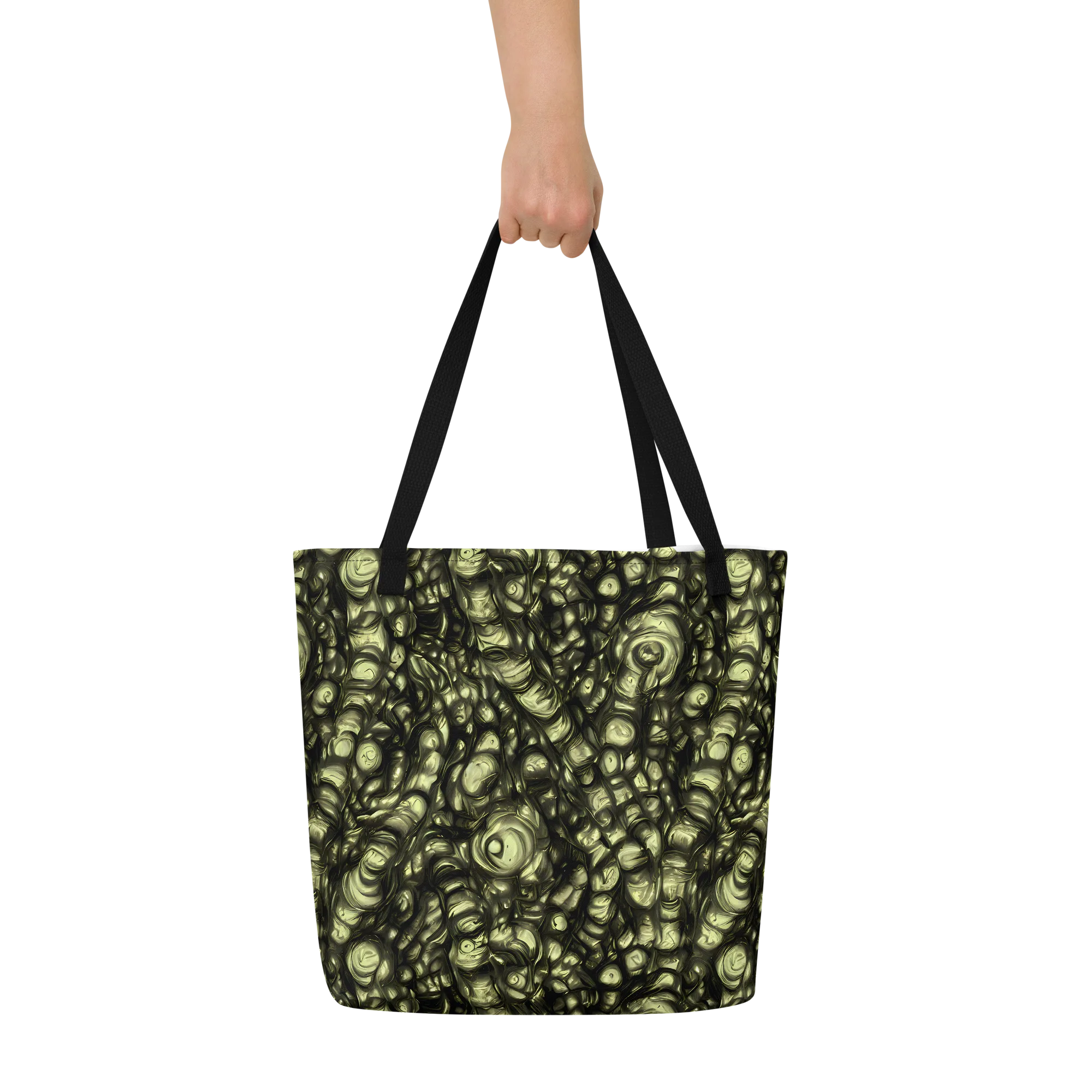 Mossfire on Large Tote Bag W/ Pocket — Front