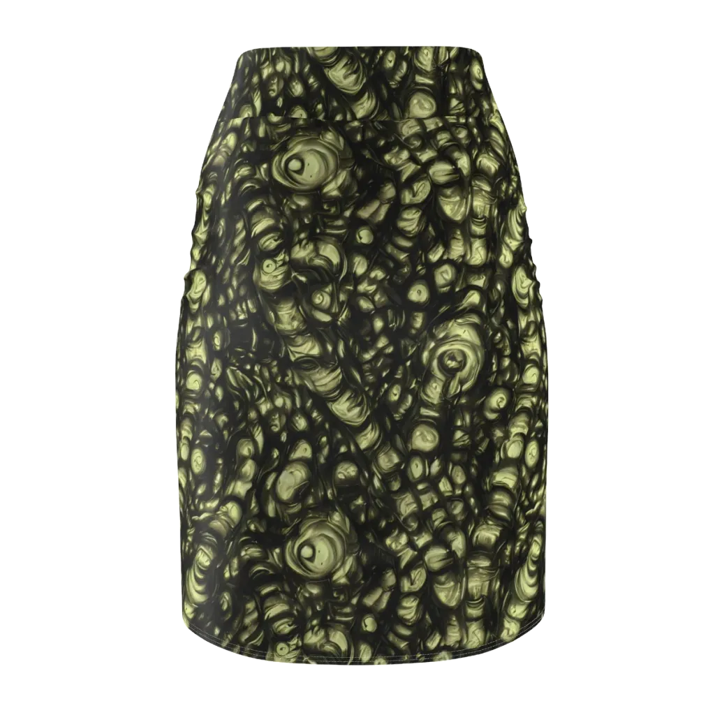 Mossfire on Pencil Skirt — Back