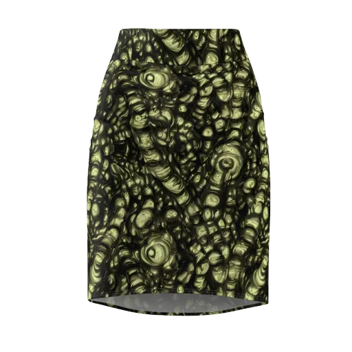 Mossfire on a Pencil Skirt