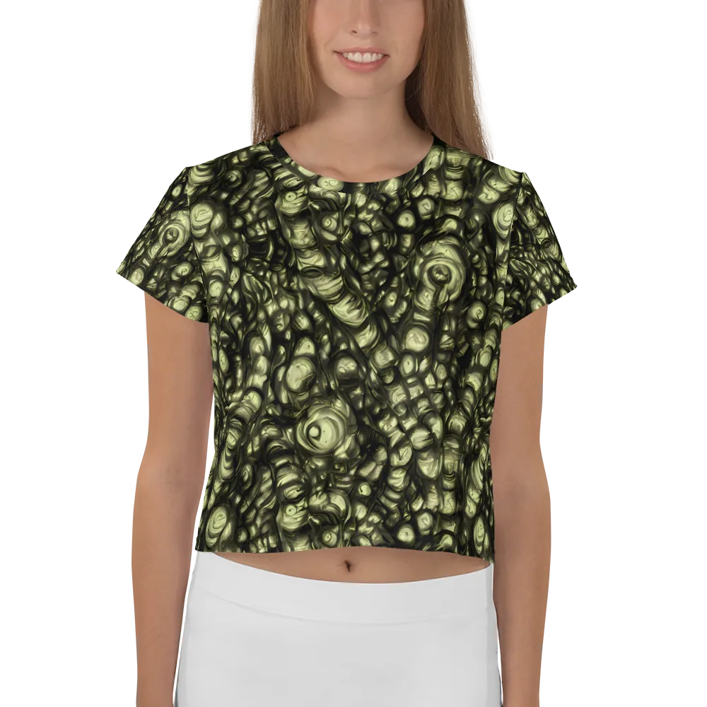 Mossfire on Crop Tee — Front