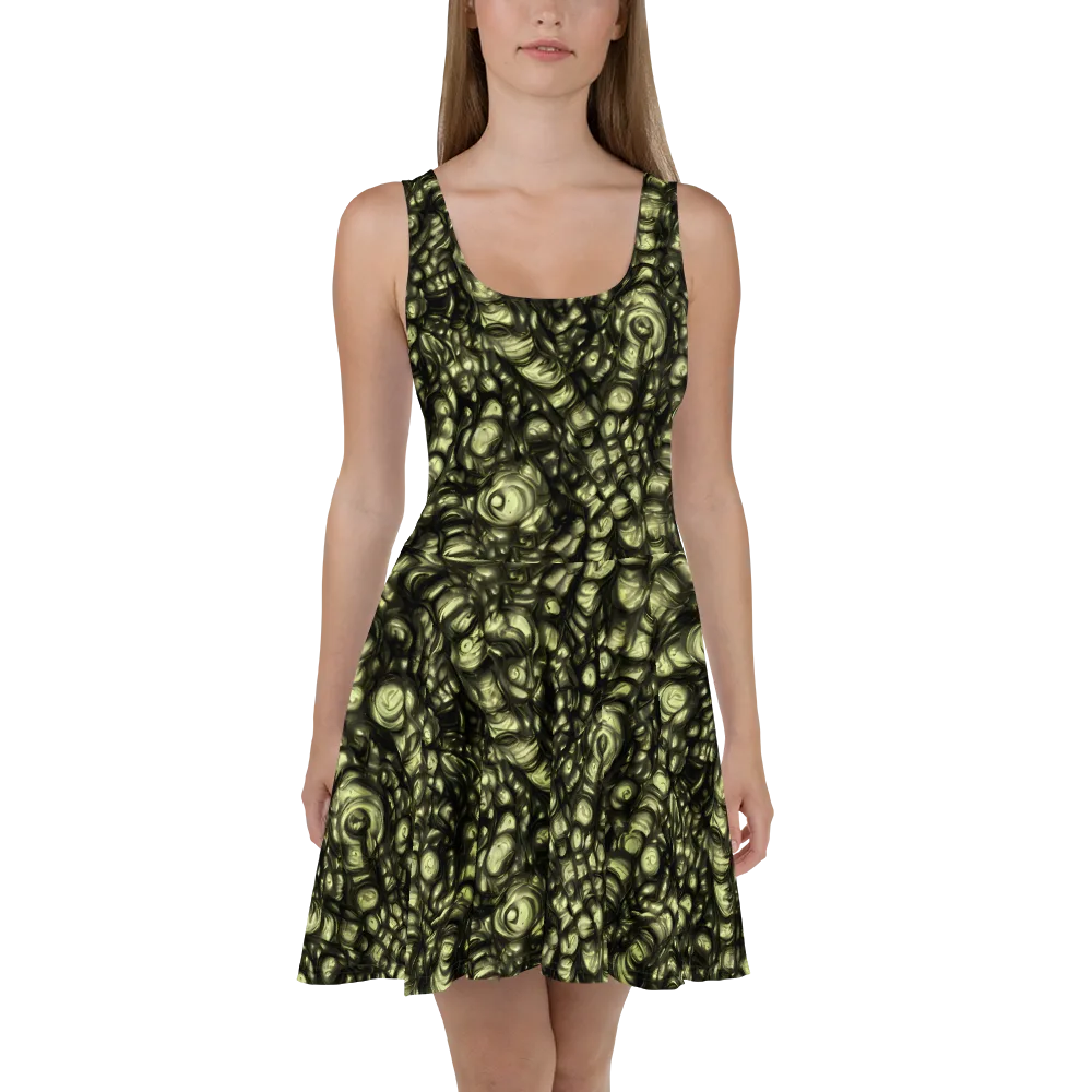 Mossfire on Skater Dress — Front