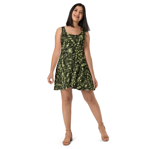Mossfire on a Skater Dress