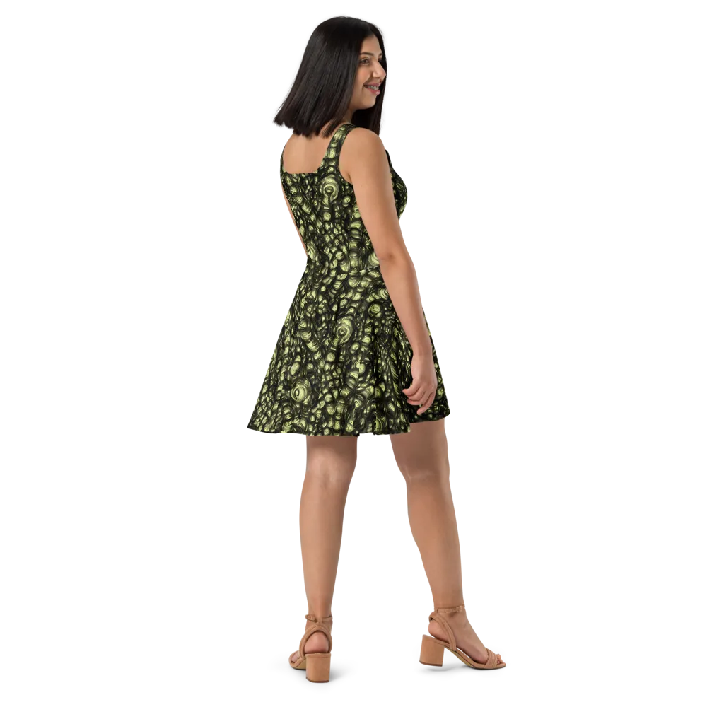 Mossfire on Skater Dress — Right