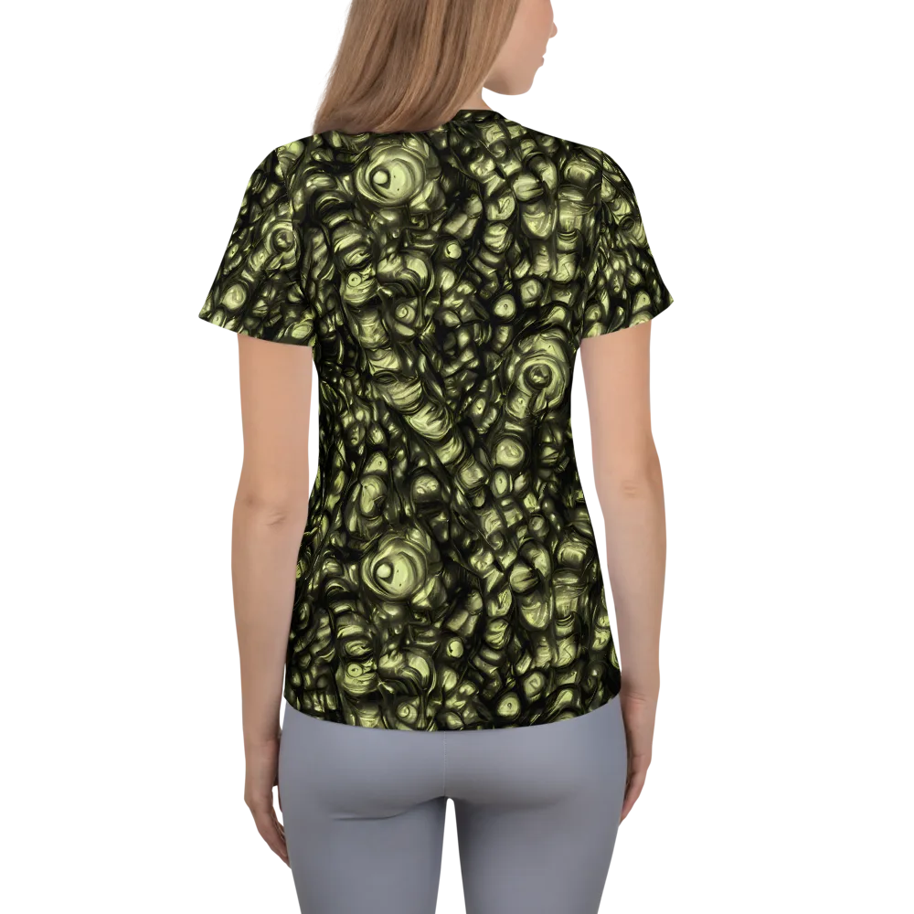 Mossfire on Women's Athletic T-Shirt — Back