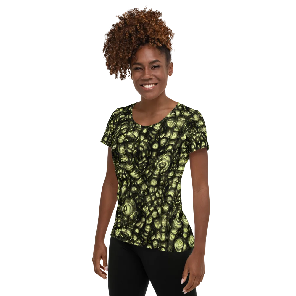 Mossfire on Women's Athletic T-Shirt — Left