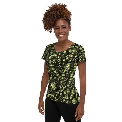 Mossfire on a Women's Athletic T-Shirt