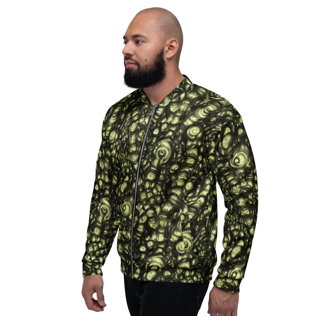 Mossfire on Bomber Jacket — Left