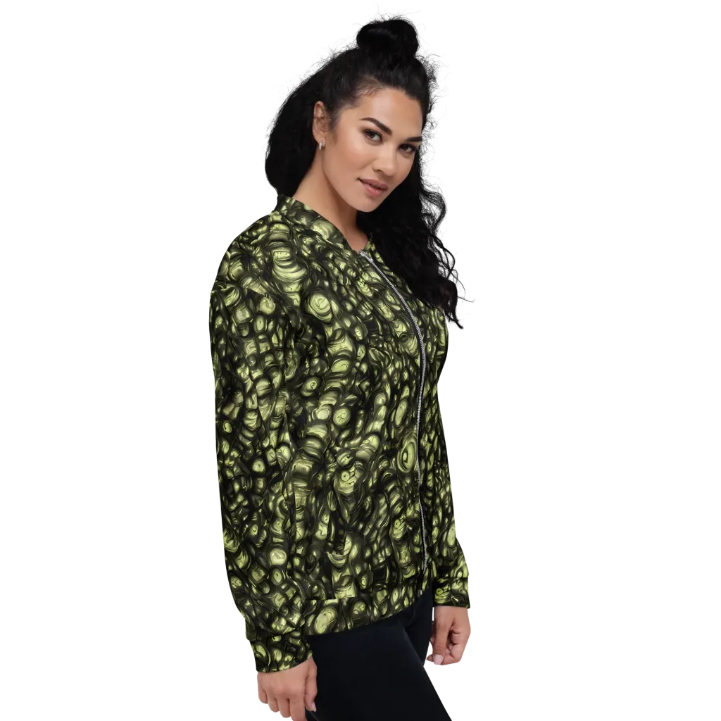 Mossfire on Bomber Jacket — Right