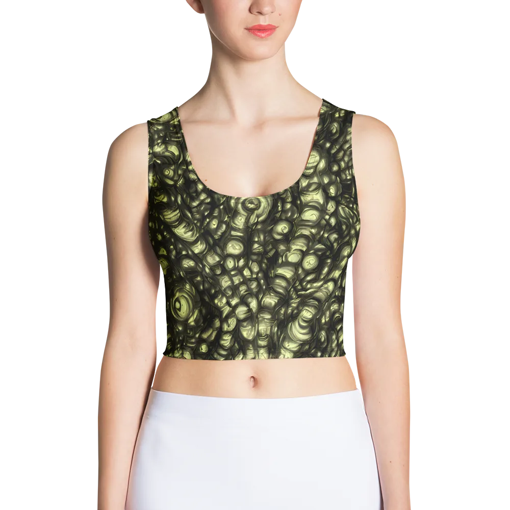 Mossfire on Crop Top — Front