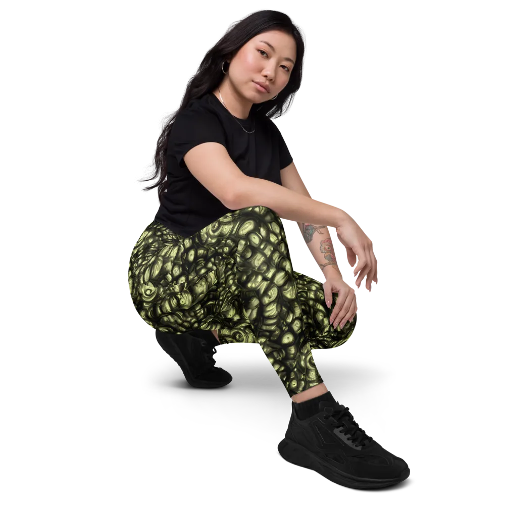 Mossfire on Leggings with Pockets — Right Front