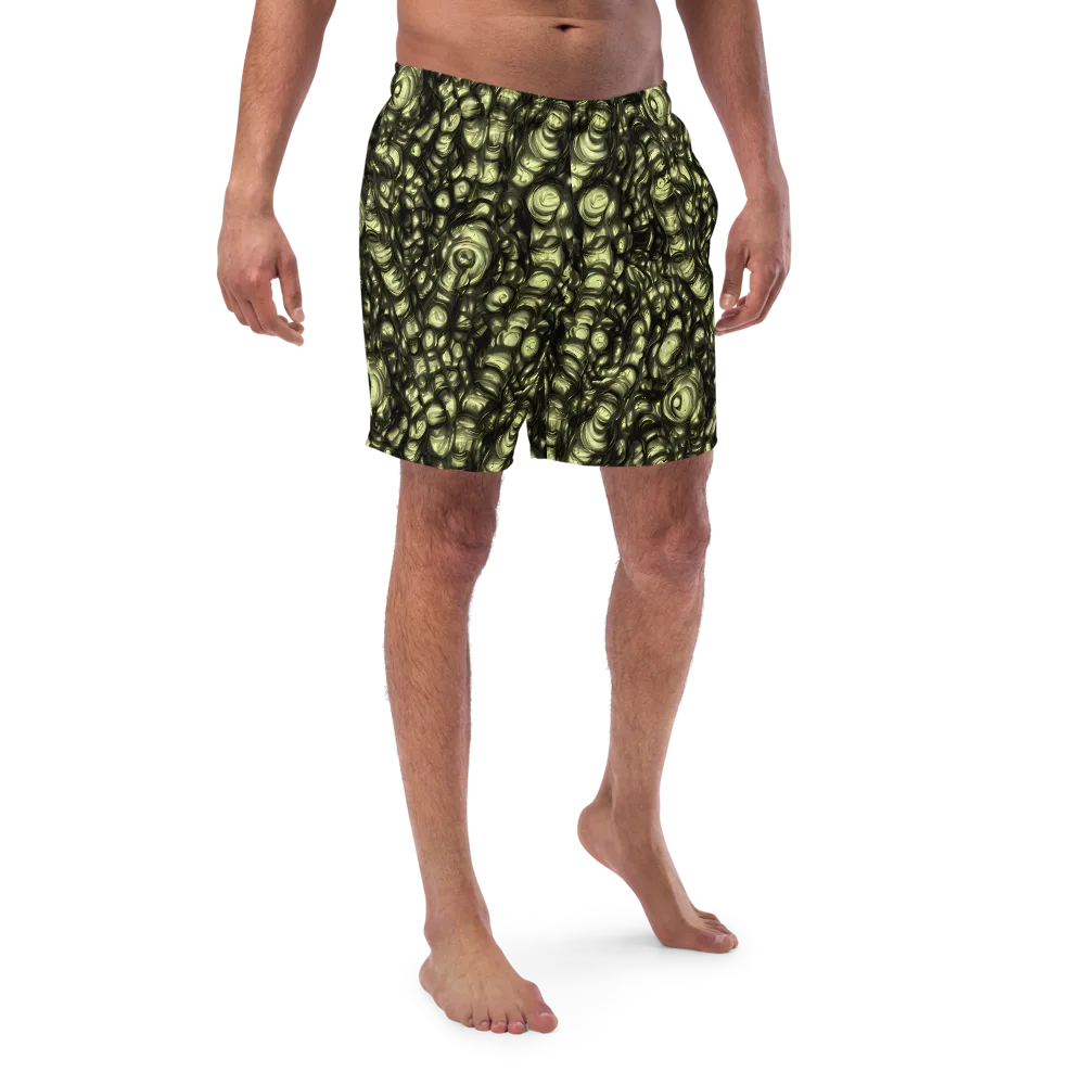 Mossfire on Swim Trunks — Front
