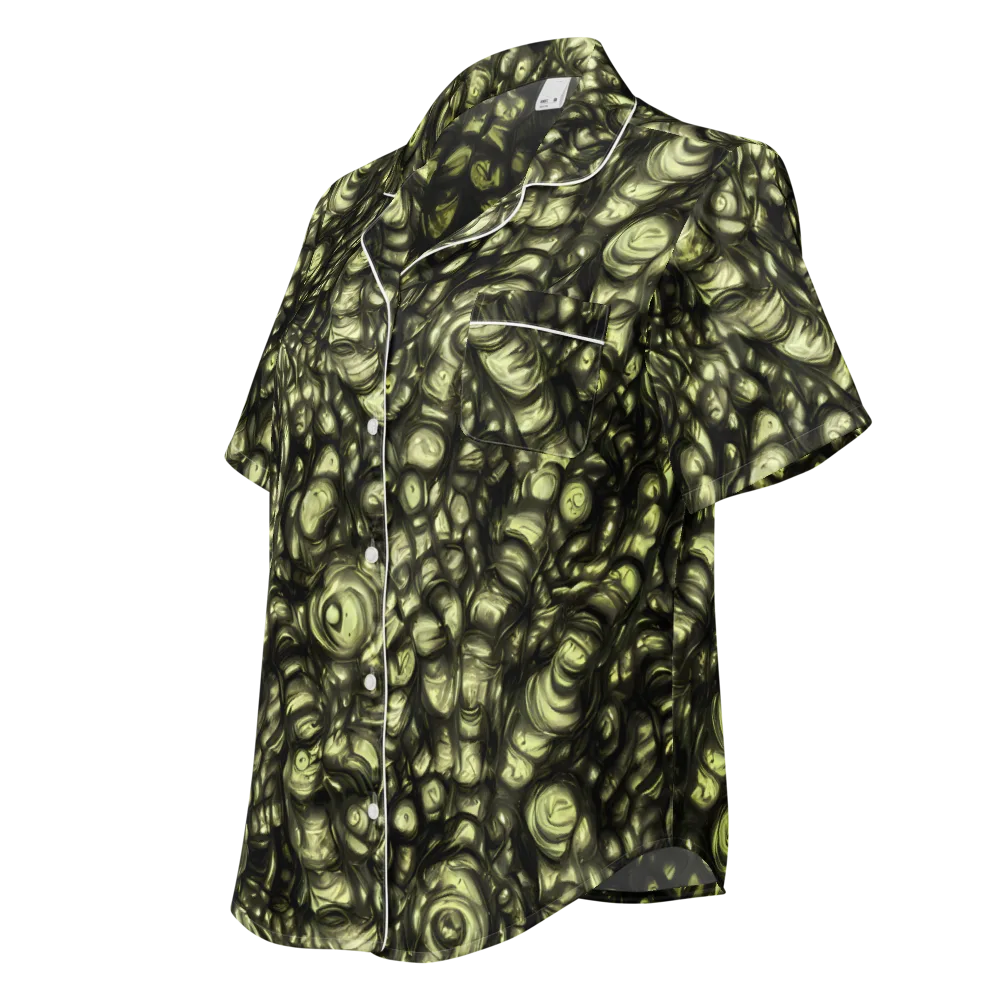 Mossfire on Women's Short Sleeve Pajama Top — Left Front