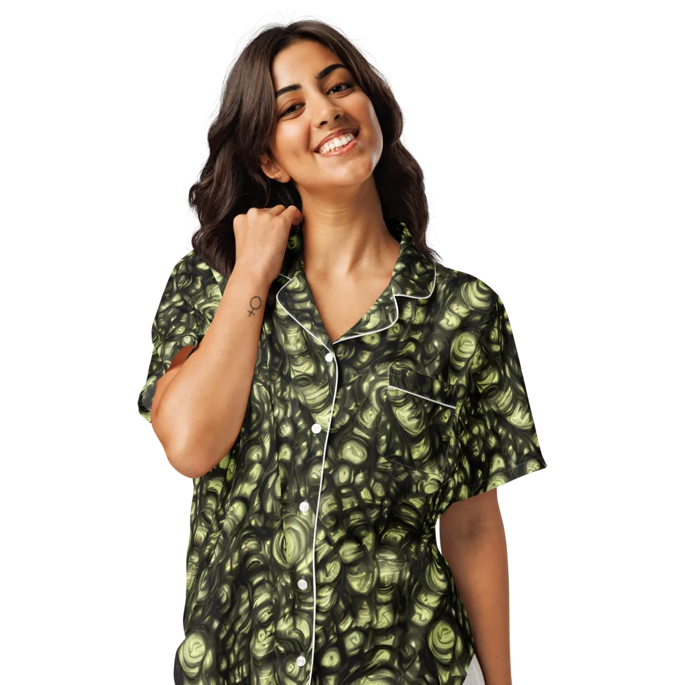 Mossfire on Women's Short Sleeve Pajama Top — Front