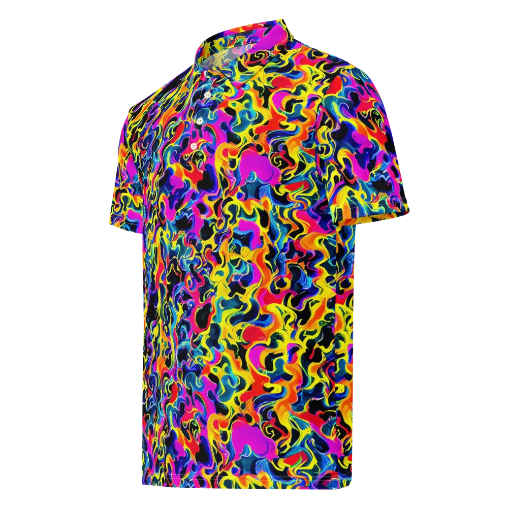 Afterglow Rapture on Men's Slim Fit Polo Shirt — Left Front