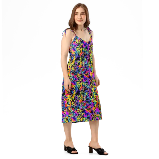 Afterglow Rapture on a Slip Dress