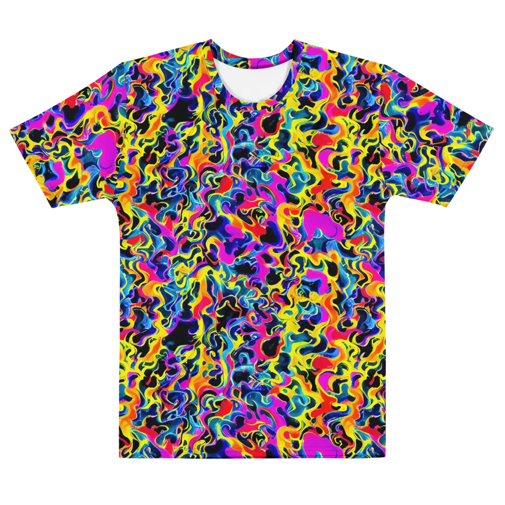 Afterglow Rapture on Men's Cotton Crew Neck T-Shirt — Front