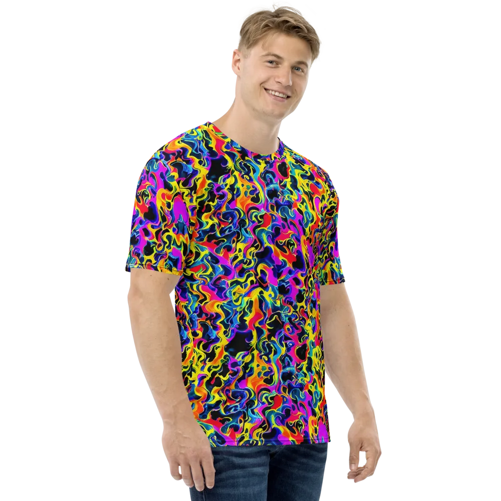 Afterglow Rapture on Men's Crew Neck T-Shirt — Right